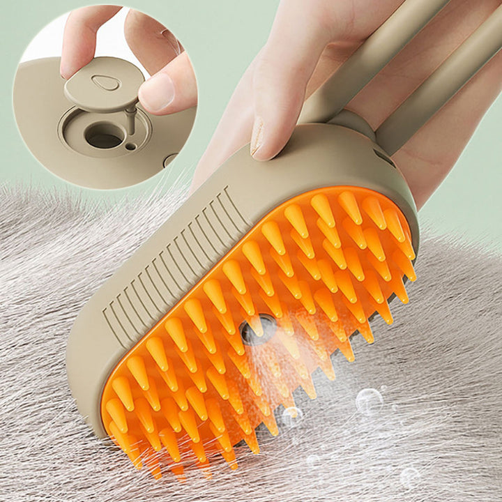 3-in-1 Cat Steam Brush | Electric Pet Grooming Comb