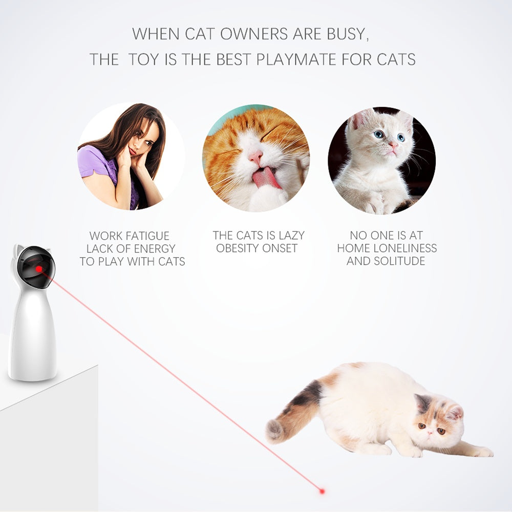 LED Laser Cat Toy | Automatic Pet Exercise Trainer