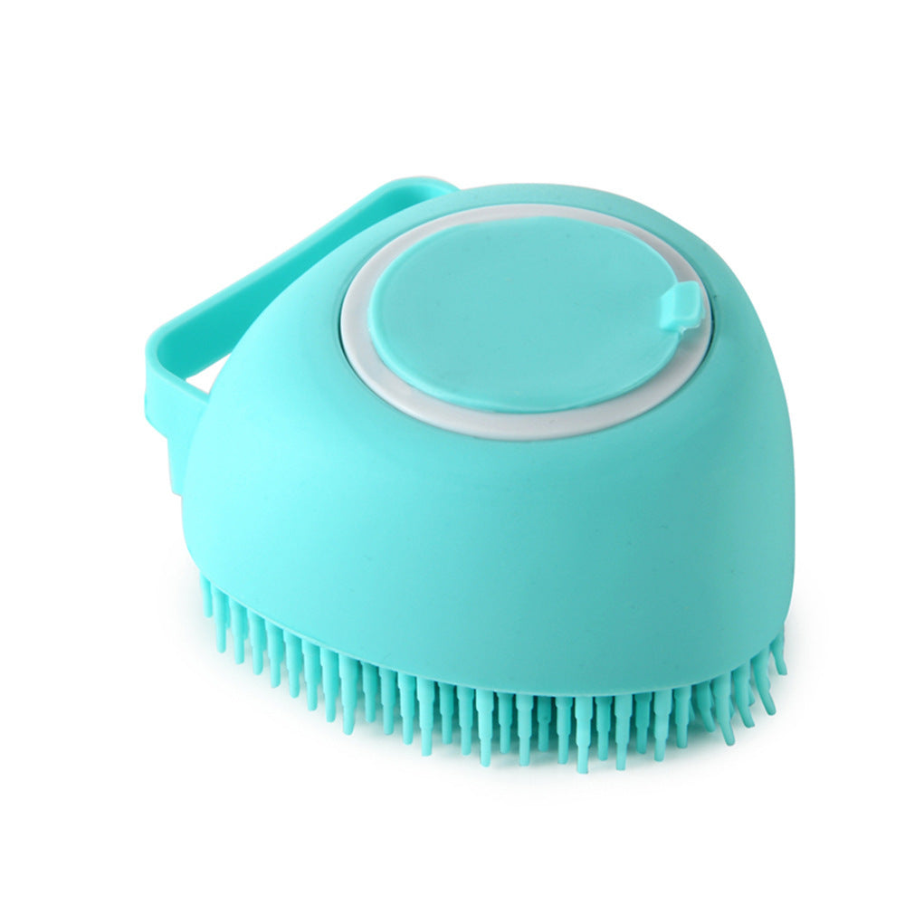 Silicone Dog Bath Brush | Shampoo Dispensing Comb