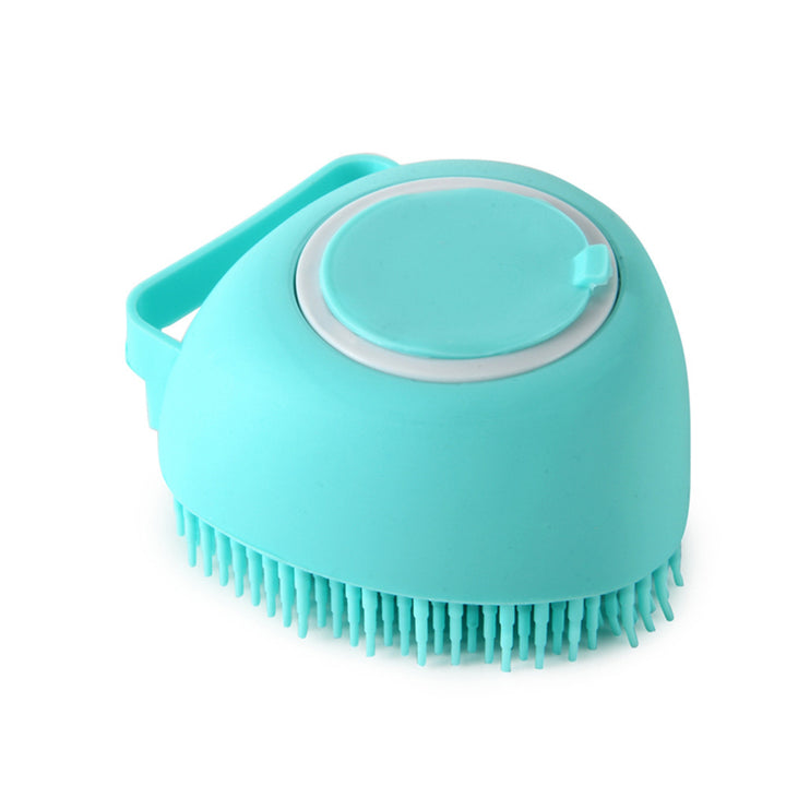 Silicone Dog Bath Brush | Shampoo Dispensing Comb