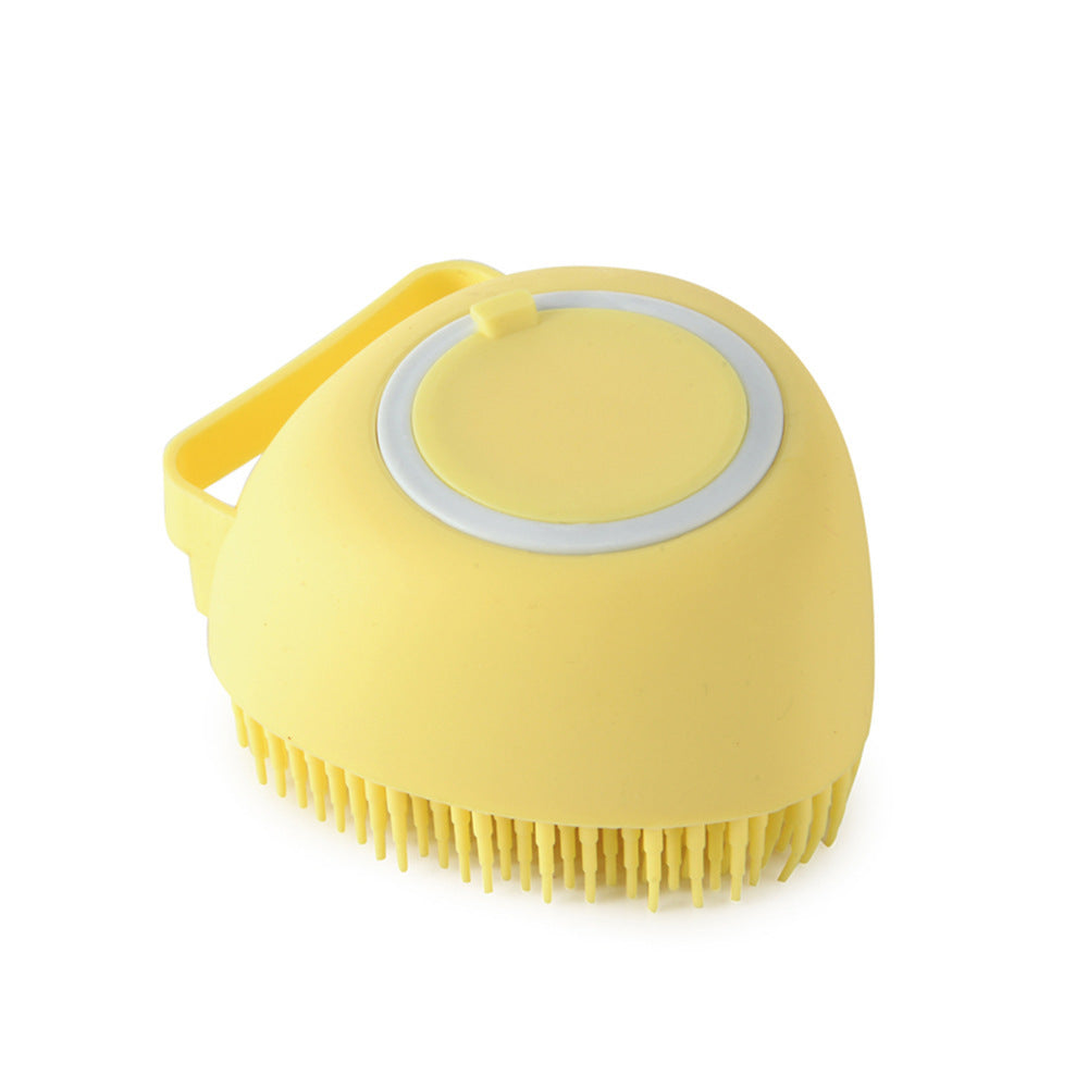 Silicone Dog Bath Brush | Shampoo Dispensing Comb