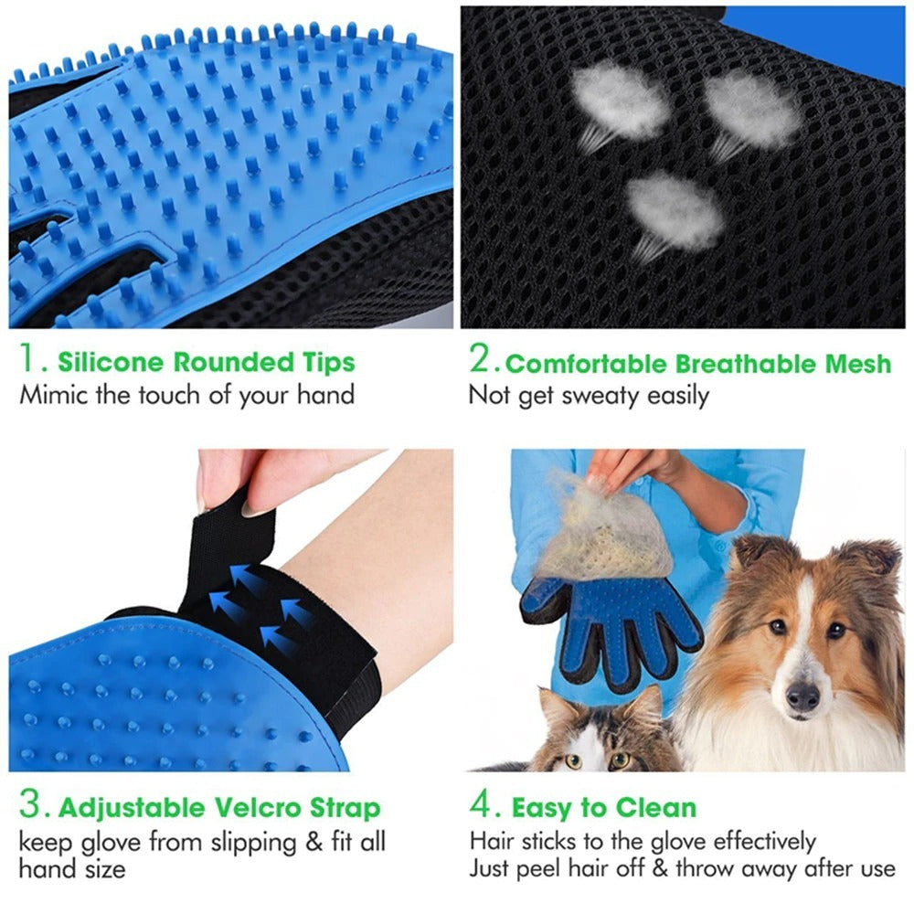 Cat Grooming Glove | Deshedding & Massage Brush