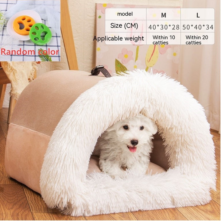 Portable Pet Nest | Warm & Moisture-Proof Dog Bed