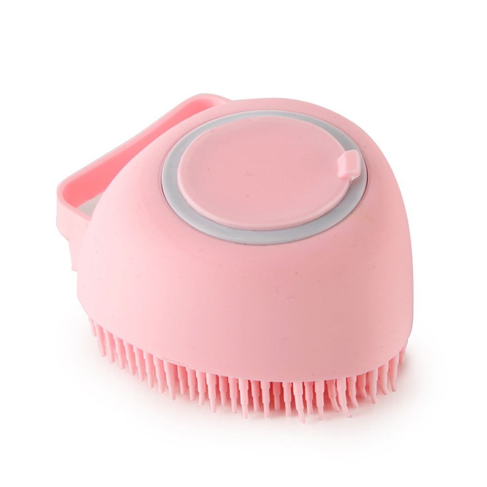 Silicone Dog Bath Brush | Shampoo Dispensing Comb