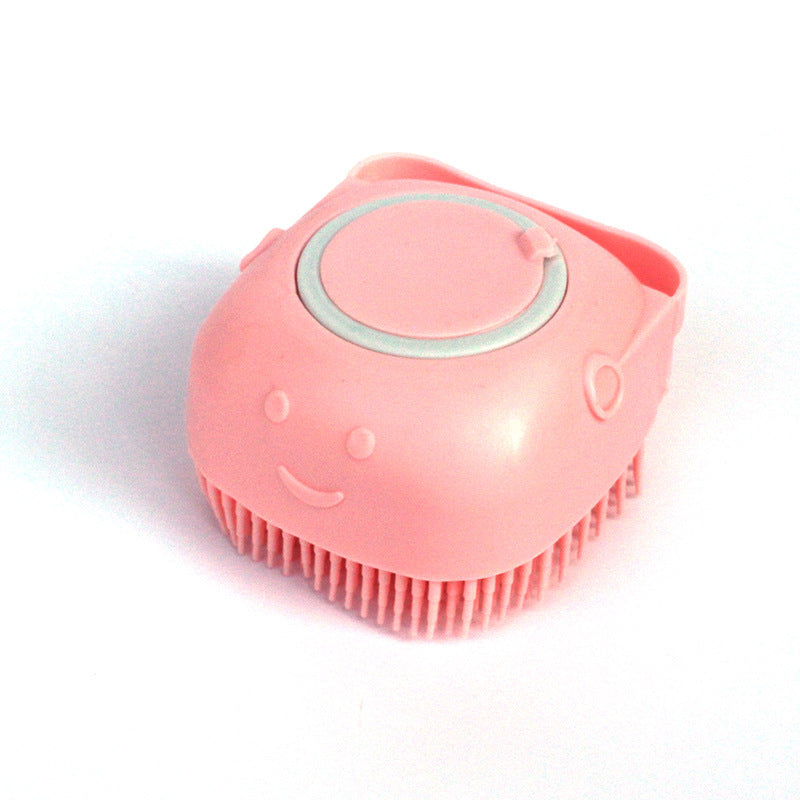 Silicone Dog Bath Brush | Shampoo Dispensing Comb