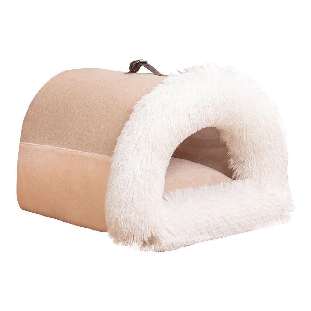 Portable Pet Nest | Warm & Moisture-Proof Dog Bed