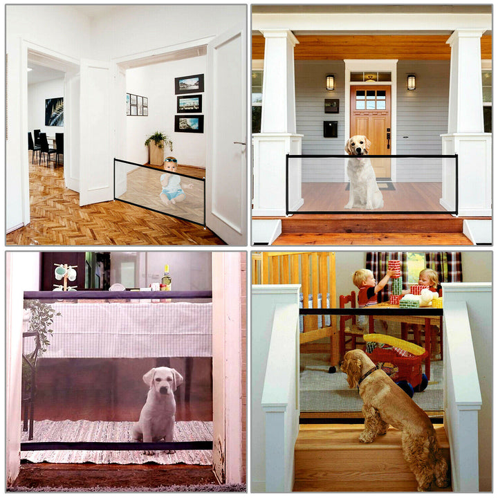 Pet Safety Gate | Mesh Fence for Stairs & Doors