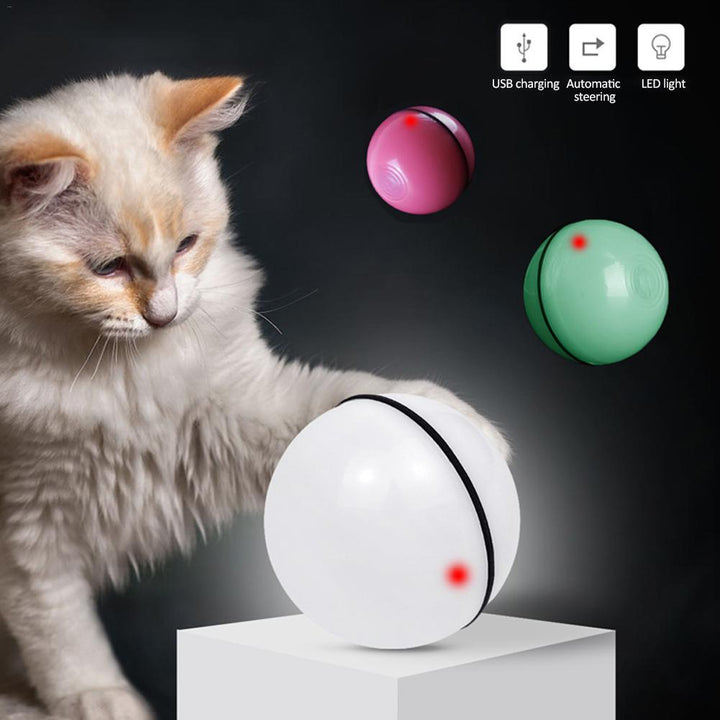 LED Rolling Cat Toy | Electronic Interactive Ball